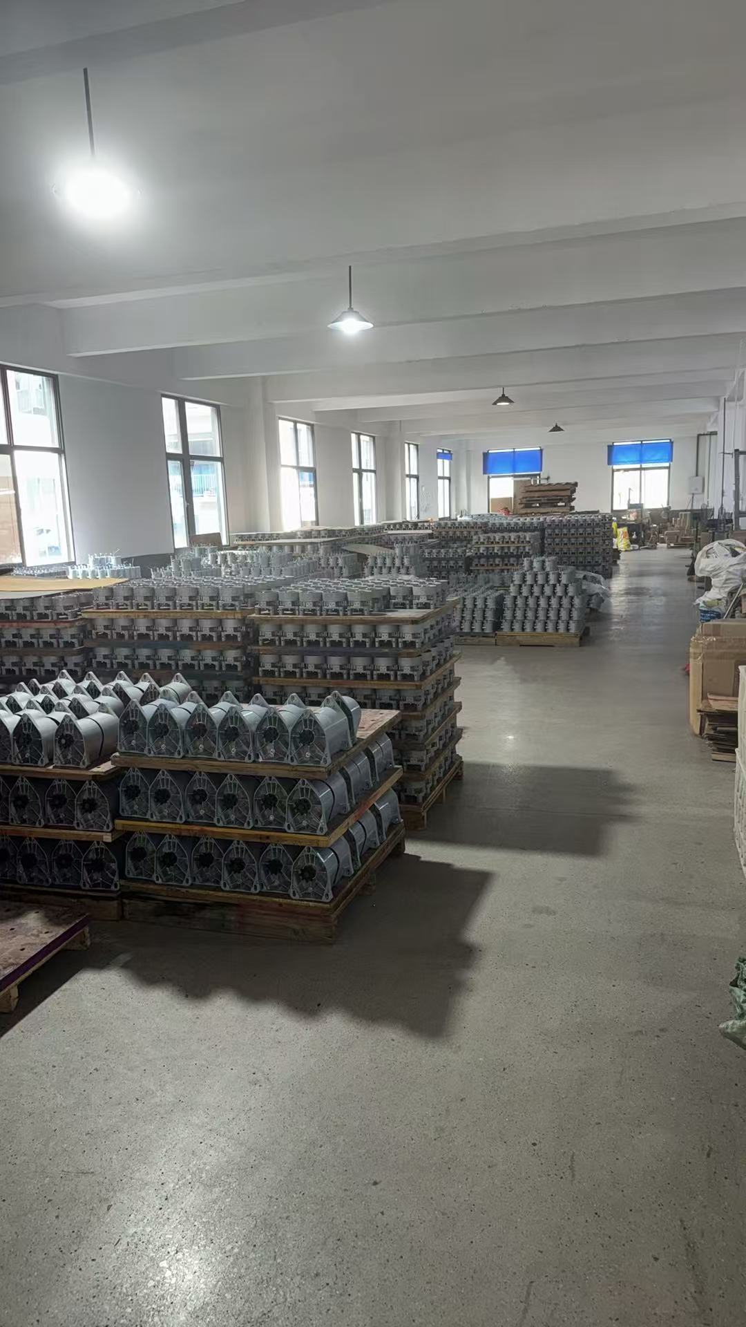 Rolling door motor production and inventory area